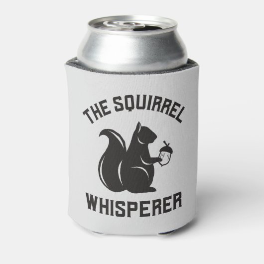 De Eekhoornfluisteraar | Eekhoornliefhebber Blikjeskoeler (Blikje Achterkant)