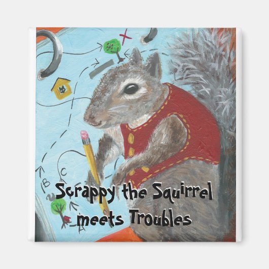 De eekhoornmagneet scheuren magneet (Voorkant)