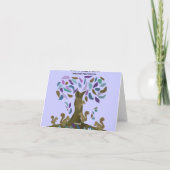 De eekhoorns boomhut Happy Birthday Kaarten (Achterkant)