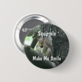 De eekhoorns maken me Glimlach Dierlijke Knoop Ronde Button 5,7 Cm (Voorkant /achterkant)