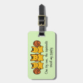 De eekhoorns stelen mijn gezondheid bagagelabel (Voorkant verticaal)