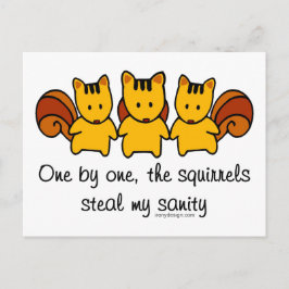 De eekhoorns stelen mijn gezondheid briefkaart