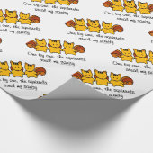 De eekhoorns stelen mijn gezondheid cadeaupapier (Hoek)