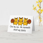 De eekhoorns stelen mijn gezondheid kaart (Gele Bloem)