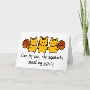 De eekhoorns stelen mijn gezondheid kaart