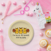 De eekhoorns stelen mijn gezondheid papieren bordje (Feest)