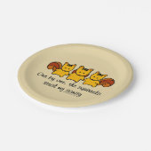 De eekhoorns stelen mijn gezondheid papieren bordje (Gekanteld)