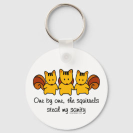 De eekhoorns stelen mijn gezondheid sleutelhanger