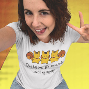 De eekhoorns stelen mijn gezondheid t-shirt