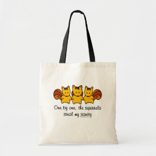 De eekhoorns stelen mijn gezondheid tote bag