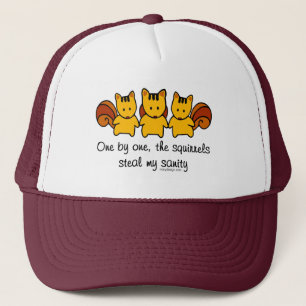 De eekhoorns stelen mijn gezondheid trucker pet