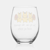 De eekhoorns stelen mijn gezondheid wijnglas zonder voet (Achterkant)