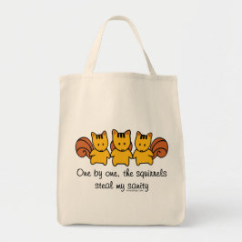De eekhoorns stelen mijn zonnige Funny Tote Bag