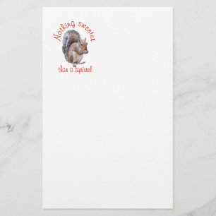 De eekhoorns zijn Zoet Briefpapier