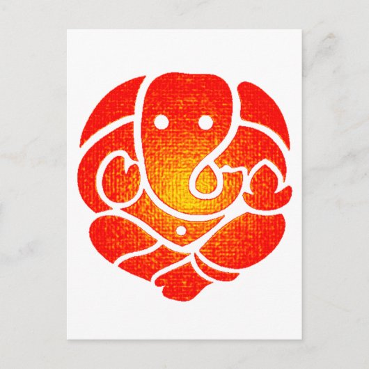 DE ÉÉN GANESH BRIEFKAART (Voorkant)