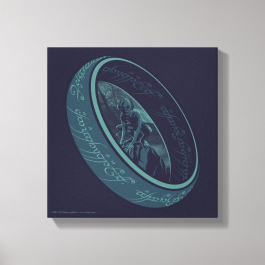 DE EEN RING™ GOLLUM™ Grafisch Canvas Afdruk (Voorkant)
