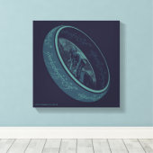DE EEN RING™ GOLLUM™ Grafisch Canvas Afdruk (Insitu (Houten vloer))