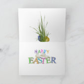 De EEN WEINIG Gebarsten Kaart van Pasen (Binnen)