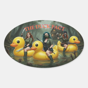 DE EEND PACT  OVALE STICKER
