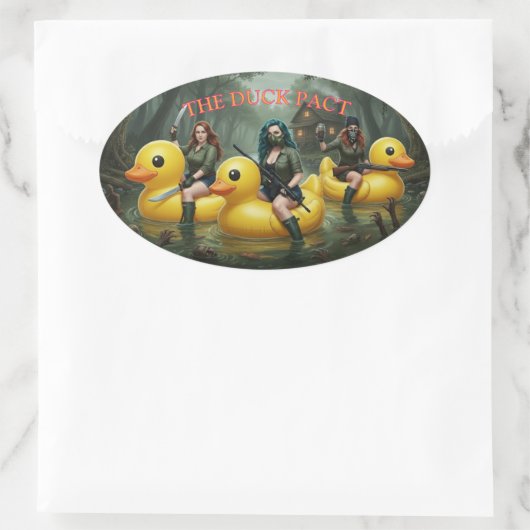 DE EEND PACT  OVALE STICKER (Tas)