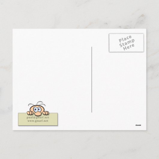 De Eend van de kerstman Feestdagenkaart (Achterkant)