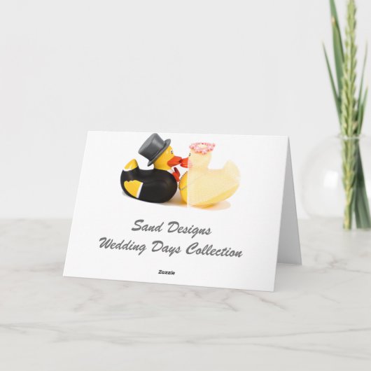 De eenden van het huwelijk kaart (Achterkant)