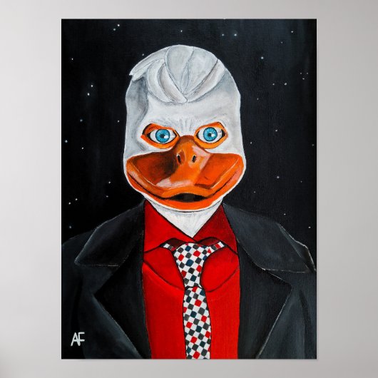 De eendenschildering door Alfred Fox Poster (Voorkant)