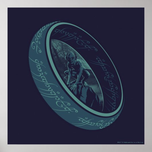 DE EÉNE RING™ GOLLUM™ Grafisch Poster (Voorkant)