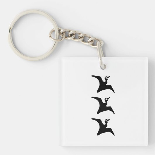 De eenheidsvlag van Kanetsugu Naoe Sleutelhanger (Voorkant)