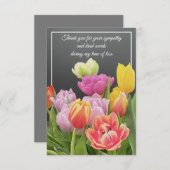 De eenhoevige Tulpen Bedankkaart (Voorkant / Achterkant)
