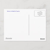 "De Eenhoorn in gevangenschap" Briefkaart (Achterkant)