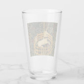De eenhoorn in gevangenschap glas (Achterkant)