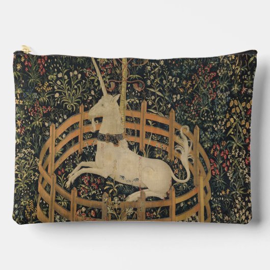 De eenhoorn in gevangenschap, middeleeuws tapijt etui (Voorkant)