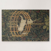 De eenhoorn in gevangenschap, middeleeuws tapijt legpuzzel (Horizontaal)