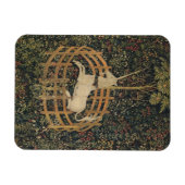 De eenhoorn in gevangenschap, middeleeuws tapijt magneet (Horizontaal)