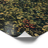 De eenhoorn in gevangenschap, middeleeuws tapijt perfect poster (Hoek)