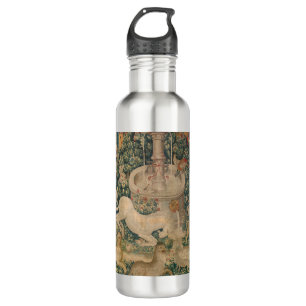 De eenhoorn is gevonden, middeleeuws tapijt waterfles 