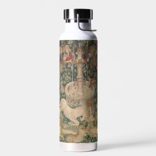 De eenhoorn is gevonden, middeleeuws tapijt waterfles