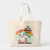 De eenhoorn liet me het Canvas tas doen (Voorkant)