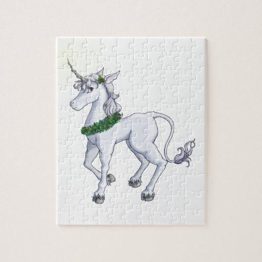 De Eenhoorn van Kerstmis Legpuzzel (Verticaal)