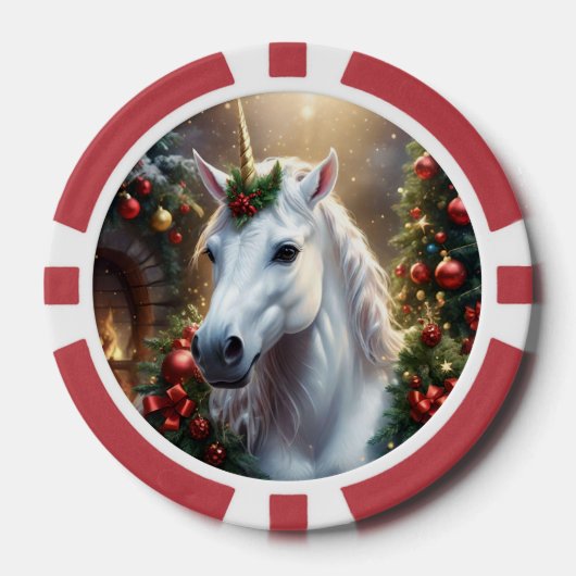 “De Eenhoorn van Noel” Poker Chips (Voorkant)