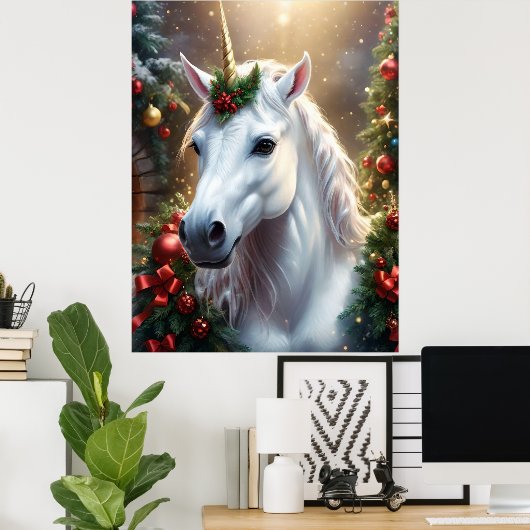 “De Eenhoorn van Noel” Poster (Thuiskantoor)