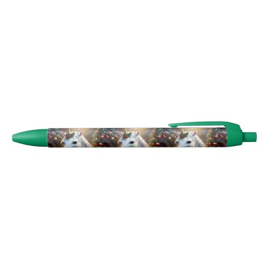 “De Eenhoorn van Noel” Zwarte Inkt Pen (Bovenkant)