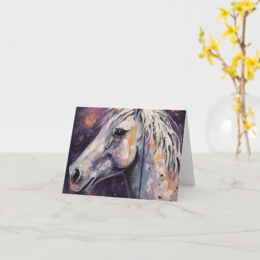 De eenhoorn verjaardag kaart (Gele Bloem)