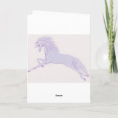 De eenhoorn "wordt" goed wenskaart kaart (Achterkant)