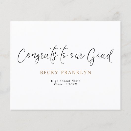 De Eenvoudige Aankondiging van het Afstuderen van  (Voorkant)