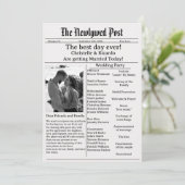 De eenvoudige bruiloft van de manuscriptkrant bewa kaart (Staand voorkant)