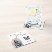 De eenvoudige Code van QR van de Foto koopt het Af Kartonnen Onderzetters (Insitu)