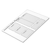 de eenvoudige doelstellingen van de douane dagelij notitieblok (Schuin)