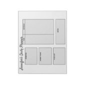 de eenvoudige doelstellingen van de douane dagelij notitieblok (Linkerzijde)